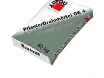 BAUMIT_ Pﬂ asterDrainmörtel GK4 / Térburkolati ágyazóhabarcs TÉRBURKOLAT KÉPZÉS, KERTÉPÍTÉS 40 kg 